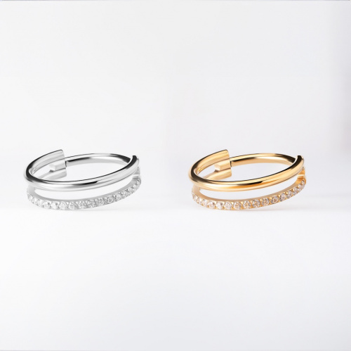Кольцо-кликер Yan Gold 1.2 мм (16 G) фото 2